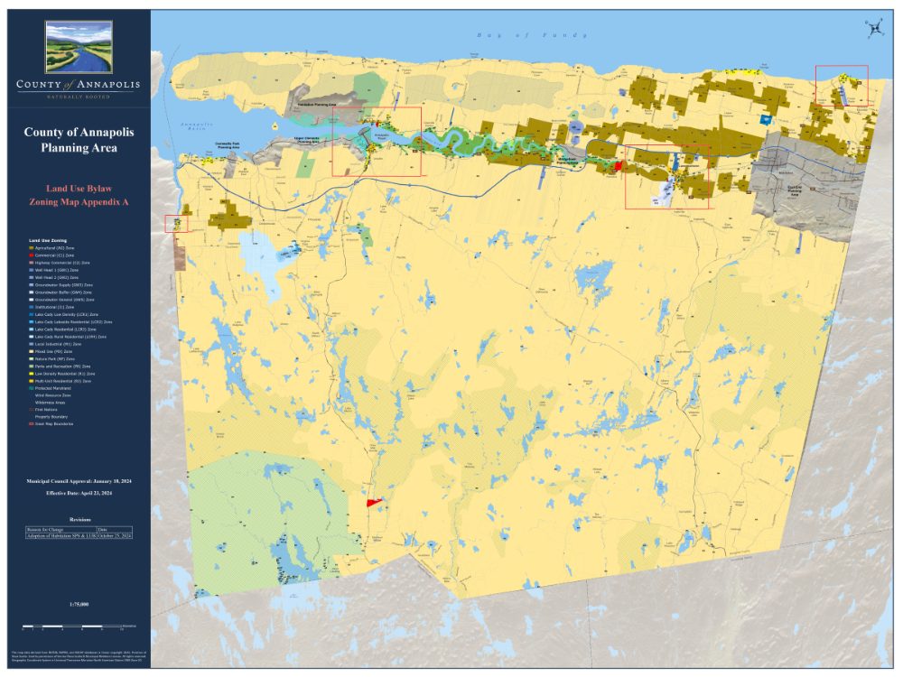 County zoning map preview